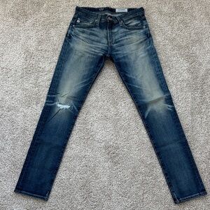 AG Adriano Goldschmied “The Tellis” AG-ED Denim Faded Indigo Slim Jeans